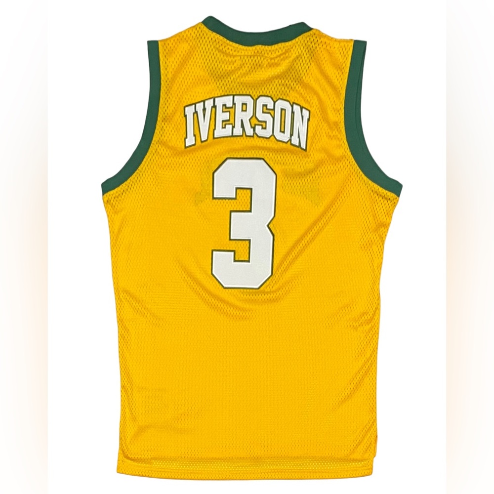 NEW AUTHENTIC Allen IVERSON Bethel High School  Basketball Throwback Jersey Sz L